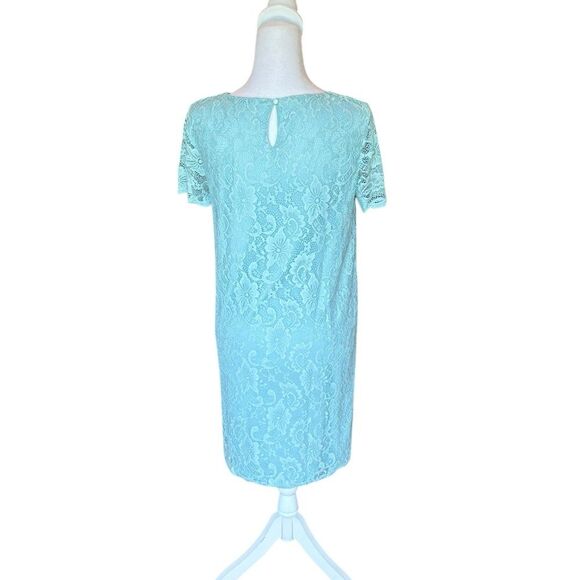 Juicy Couture Lace Shift Dress Blue Lined Womens Size Medium - Picture 3 of 11